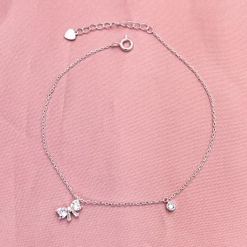 Tornozeleira Laço Zirconia